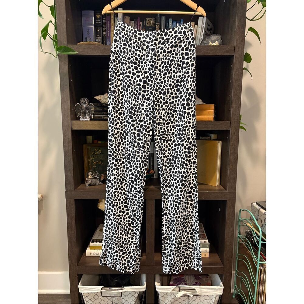 NWOT Miscreants London x Revolve Black & White Animal Print Pants Size US 4 UK 8